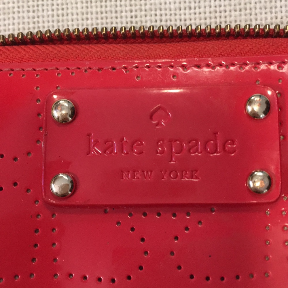 Kate Spade red hearts wallet